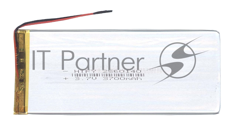 Аккумулятор Li-Pol (батарея) 2.5*60*140мм 2pin 3.7V/3700mAh