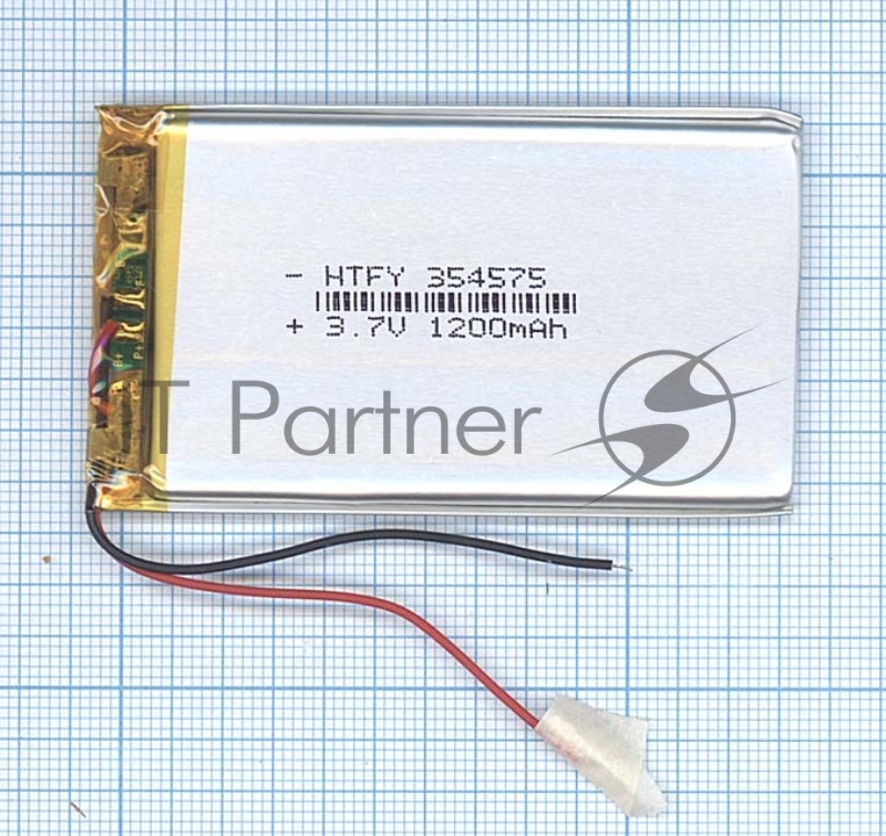 Аккумулятор Li-Pol (батарея) 3.5*45*75мм 2pin 3.7V/1200mAh