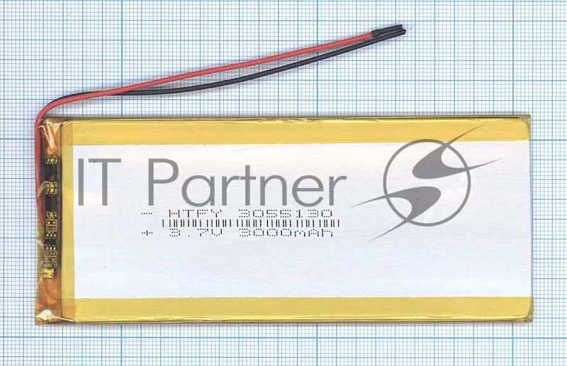 Аккумулятор Li-Pol (батарея) 3*55*130мм 2pin 3.7V/3000mAh