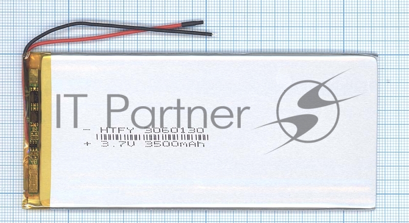 Аккумулятор Li-Pol (батарея) 3*60*130мм 2pin 3.7V/3500mAh