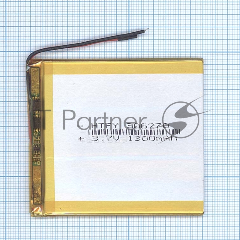 Аккумулятор Li-Pol (батарея) 3*62*70мм 2pin 3.7V/1300mAh
