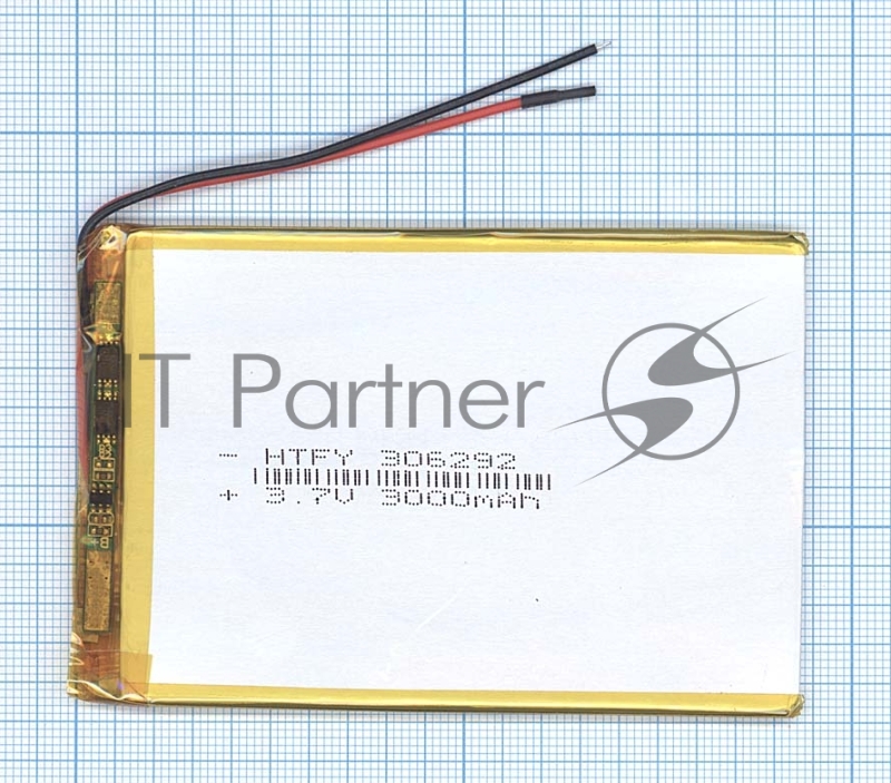 Аккумулятор Li-Pol (батарея) 3*62*92мм 2pin 3.7V/3000mAh