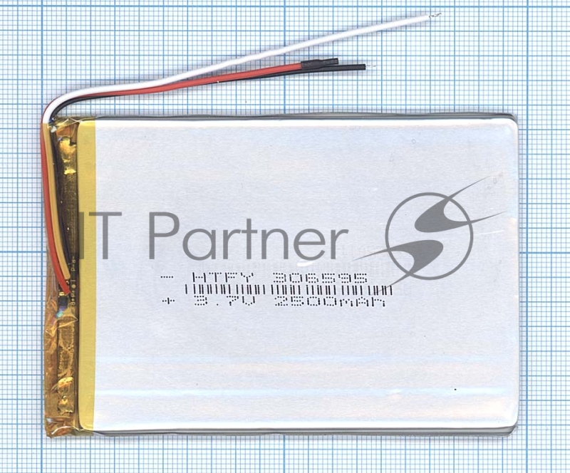 Аккумулятор Li-Pol (батарея) 3*65*95мм 3pin 3.7V/2500mAh