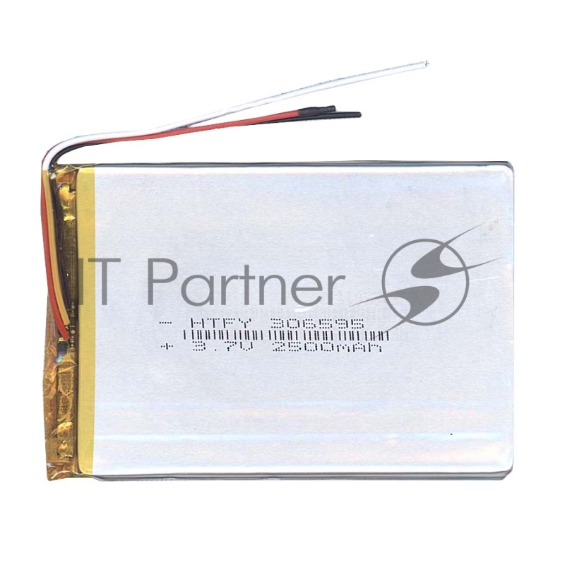 Аккумулятор Li-Pol (батарея) 3*65*95мм 3pin 3.7V/2500mAh