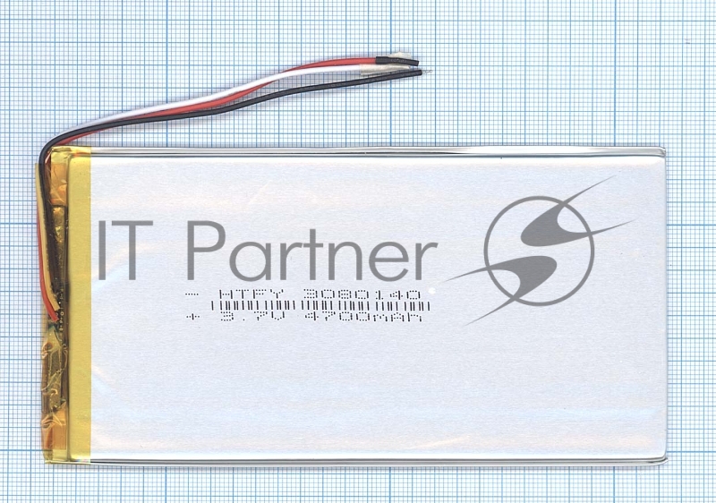 Аккумулятор Li-Pol (батарея) 3*80*140мм 3pin 3.7V/4700mAh