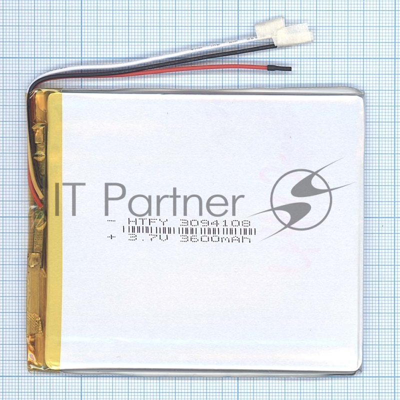 Аккумулятор Li-Pol (батарея) 3*94*108мм 3pin 3.7V/3600mAh