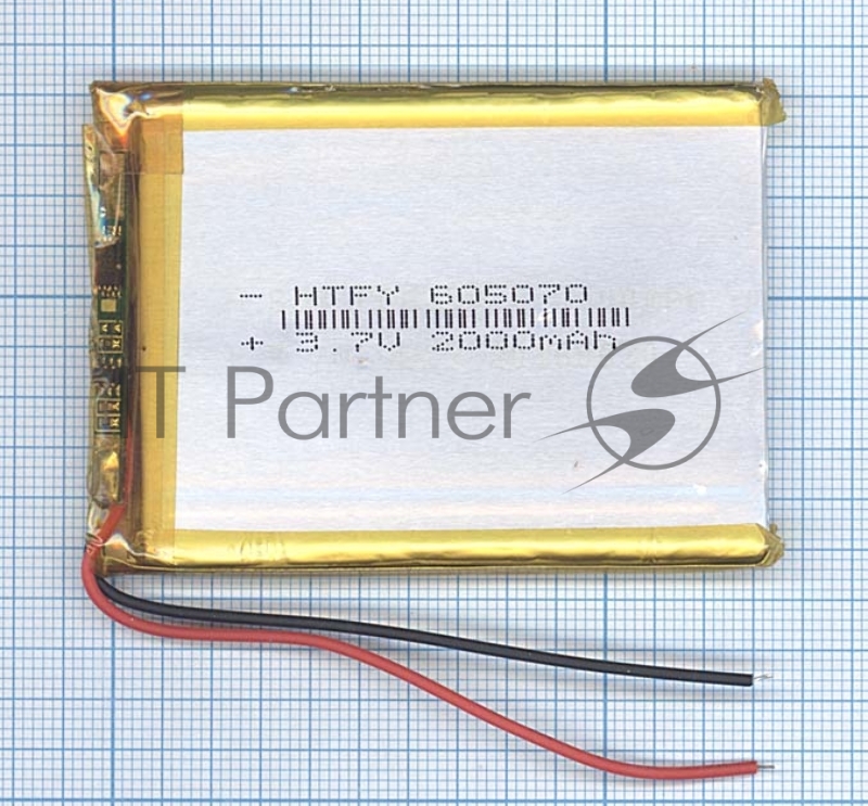 Аккумулятор Li-Pol (батарея) 6*50*70мм 2pin 3.7V/2800mAh