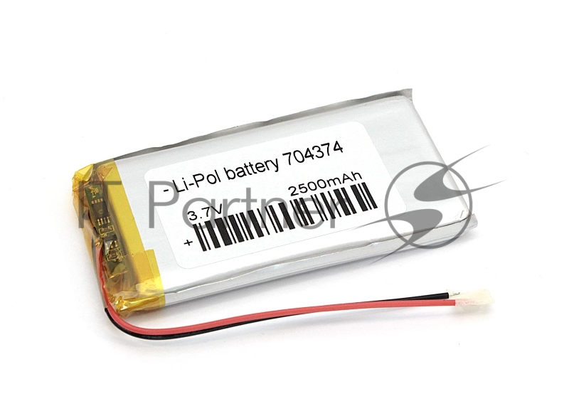 Аккумулятор Li-Pol (батарея) 7*43*74мм 2pin 3.7V/2500mAh