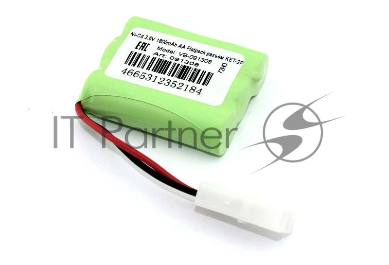 Аккумулятор Ni-Cd 3.6V 1800mAh AA Flatpack разъем KET-2P