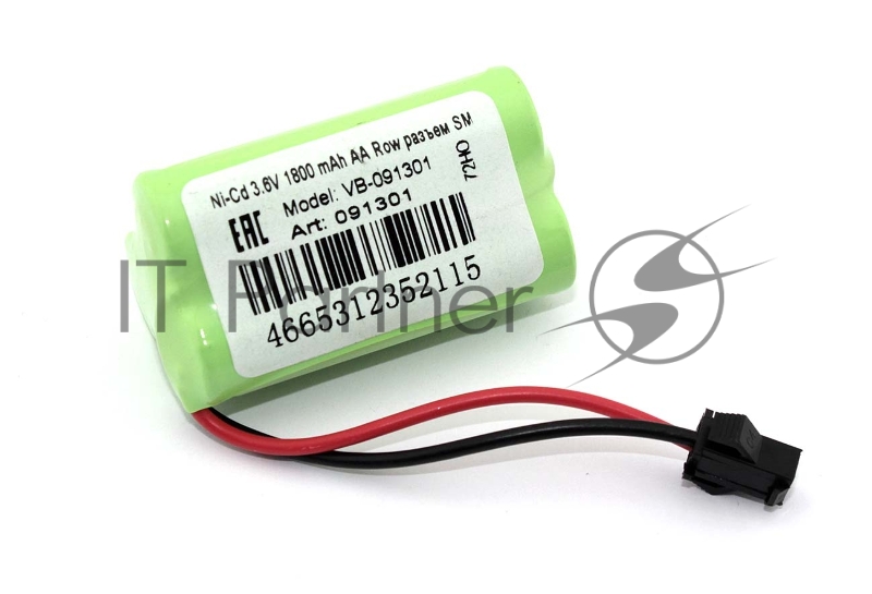 Аккумулятор Ni-Cd 3.6V 1800 mAh AA Row разъем SM
