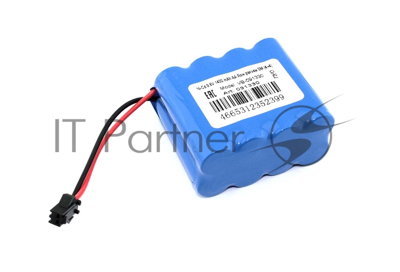 Аккумулятор Ni-Cd 9.6V 1400 mAh AA Row разъем SM (4+4)