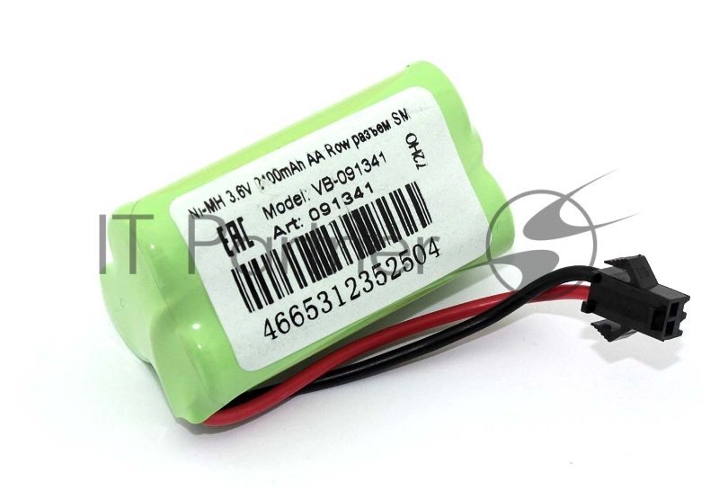 Аккумулятор Ni-MH 3.6V 2400mAh AA Row разъем SM