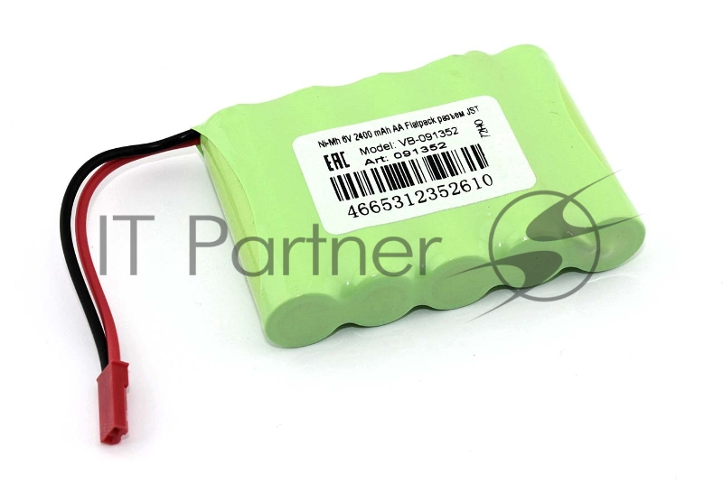 Аккумулятор Ni-Mh 6V 2400 mAh AA Flatpack разъем JST