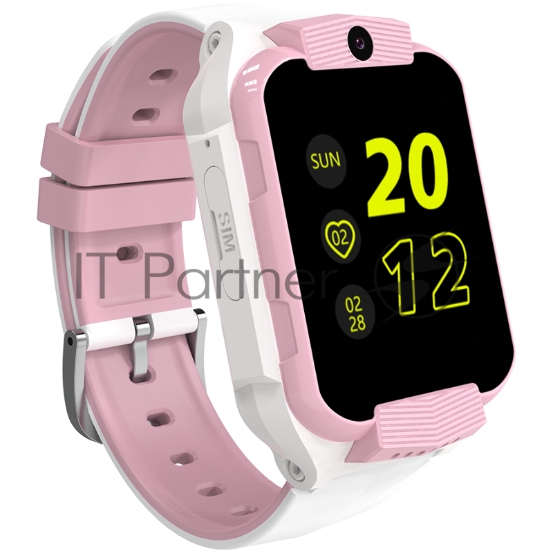 Смарт-часы CANYON Cindy KW-41, 1.69IPS colorful screen 240*280, ASR3603C, Nano SIM card, 192+128MB, GSM(B3/B8), LTE(B1.2.3.5.7.8.20) 680mAh battery, built in TF card: 512MB, White Pink, host: 53.3*42.3*14.5mm strap: 230*20mm, 36g