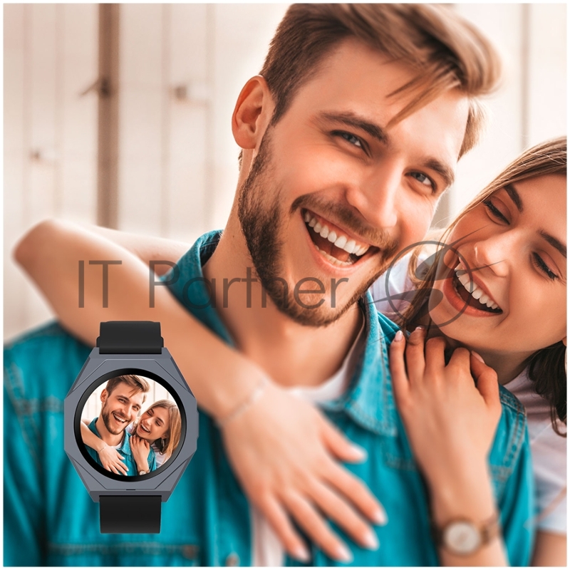 Смарт-часы CANYON Otto SW-86, Smart watch Realtek 8762DK LCD 1.3 LTPS 360X360px, TP G+F 1+gesture 192KB Li-ion polymer battery 3.7v 280mAh,Gun aluminum alloy case middle frame+plastic bottom case+black silicone srap+gun strap buckle.host:45.4*42.4*9.