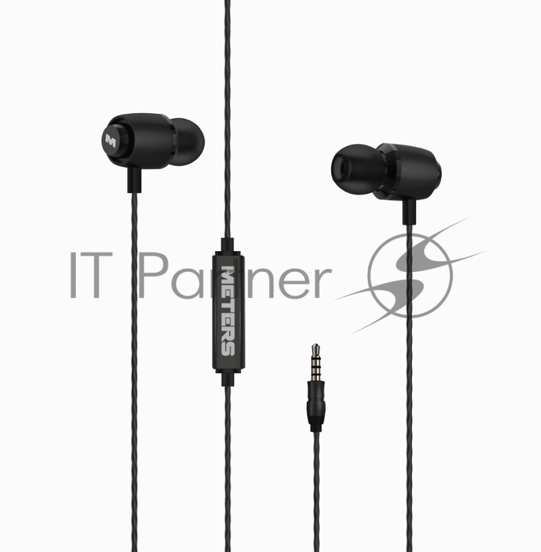 Наушники проводные Meters NOVU-M-EARS черный