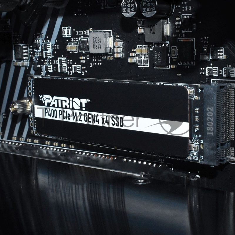 Накопитель SSD Patriot M.2 512Gb P400 <P400P512GM28H> (PCI-E 4.0 x4, up to 5000/3300MBs, 550000 IOPs, TBW 400Tb, 22х80mm, graphene heatsink)