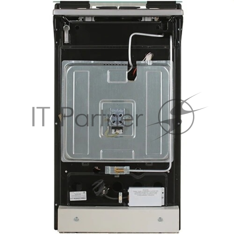 Газовая плита De Luxe 5040.40г(кр)чр 010 нержавеющая стальТипоразмер 50*50см, эл. розжиг в ручке рабочего стола и духового шкафа, терморегулятор, система газ-контроль рабочего стола и духового шкафа, газовый гриль, вертел с электр. приводом, таймер,