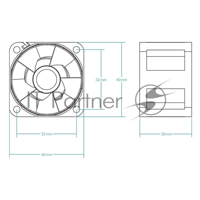 Вентилятор корпусной ARCTIC S4028-6K 5-Pack 250 - 6000 rpm Dual Ball Bearing 4-Pin Fan-Connector (ACFAN00273A)