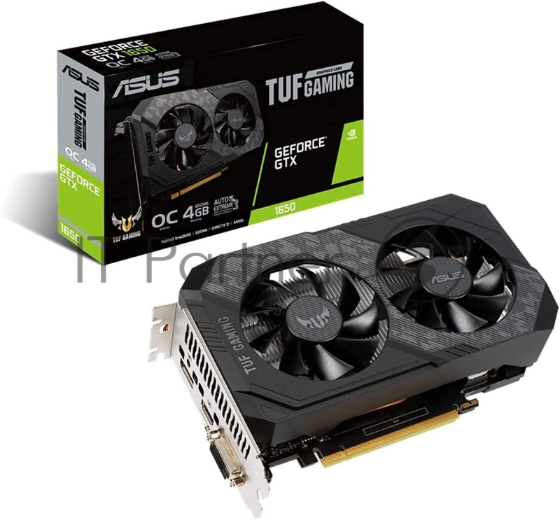 Видеокарта Asus PCI-E TUF-GTX1650-O4GD6-P-V2-GAMING NVIDIA GeForce GTX 1650 4096Mb 128 GDDR6 1635/12000 DVIx1 HDMIx1 DPx1 HDCP Ret