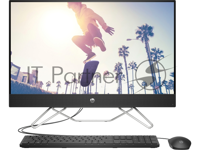 Моноблок HP 27-cb0019ny AiO 27(1920x1080)/AMD Ryzen 5 5500U(2.1Ghz)/8192Mb/512PCISSD Intergrated Graphics /Cam/WiFi/war 1y/Jack Black/Win11Home + no kbd, no mouse