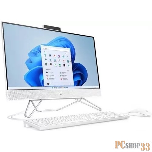 Моноблок HP 27-cb0022ny AiO 27(1920x1080)/AMD Ryzen 3 5300U(2.6Ghz)/8192Mb/512PCISSD Intergrated Graphics /Cam/WiFi/war 1y/Starry White/Win11Home + no kbd, no mouse