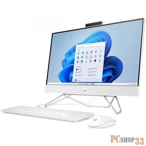 Моноблок HP 27-cb0022ny AiO 27(1920x1080)/AMD Ryzen 3 5300U(2.6Ghz)/8192Mb/512PCISSD Intergrated Graphics /Cam/WiFi/war 1y/Starry White/Win11Home + no kbd, no mouse