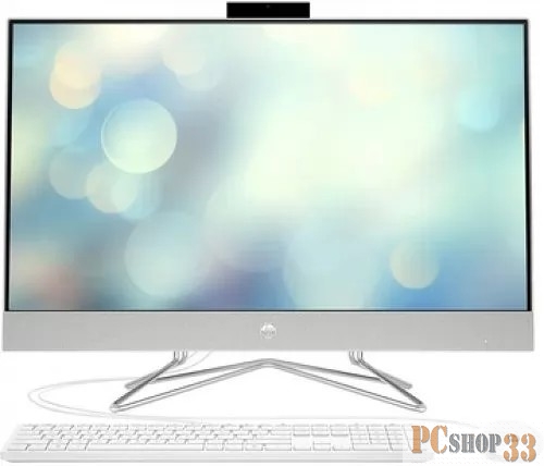 Моноблок HP 27-dp0059ur AiO 27(1920x1080)/AMD Ryzen 5 4500U(2.3Ghz)/8192Mb/256PCISSD Intergrated Graphics /Cam/WiFi/war 1y/Серебристый/DOS + RU kbd
