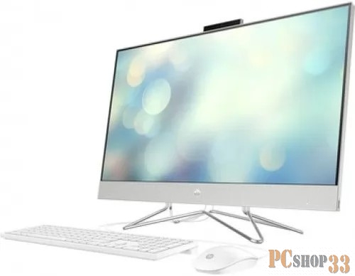 Моноблок HP 27-dp0059ur AiO 27(1920x1080)/AMD Ryzen 5 4500U(2.3Ghz)/8192Mb/256PCISSD Intergrated Graphics /Cam/WiFi/war 1y/Серебристый/DOS + RU kbd