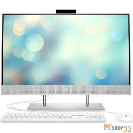 Моноблок HP 27-dp1019ua AiO 27(1920x1080)/Intel Core i3 1125G4(2Ghz)/8192Mb/256PCISSDG Internal Graphics /Cam/WiFi/war 1y/Серебристый/DOS + no kbd, no mouse