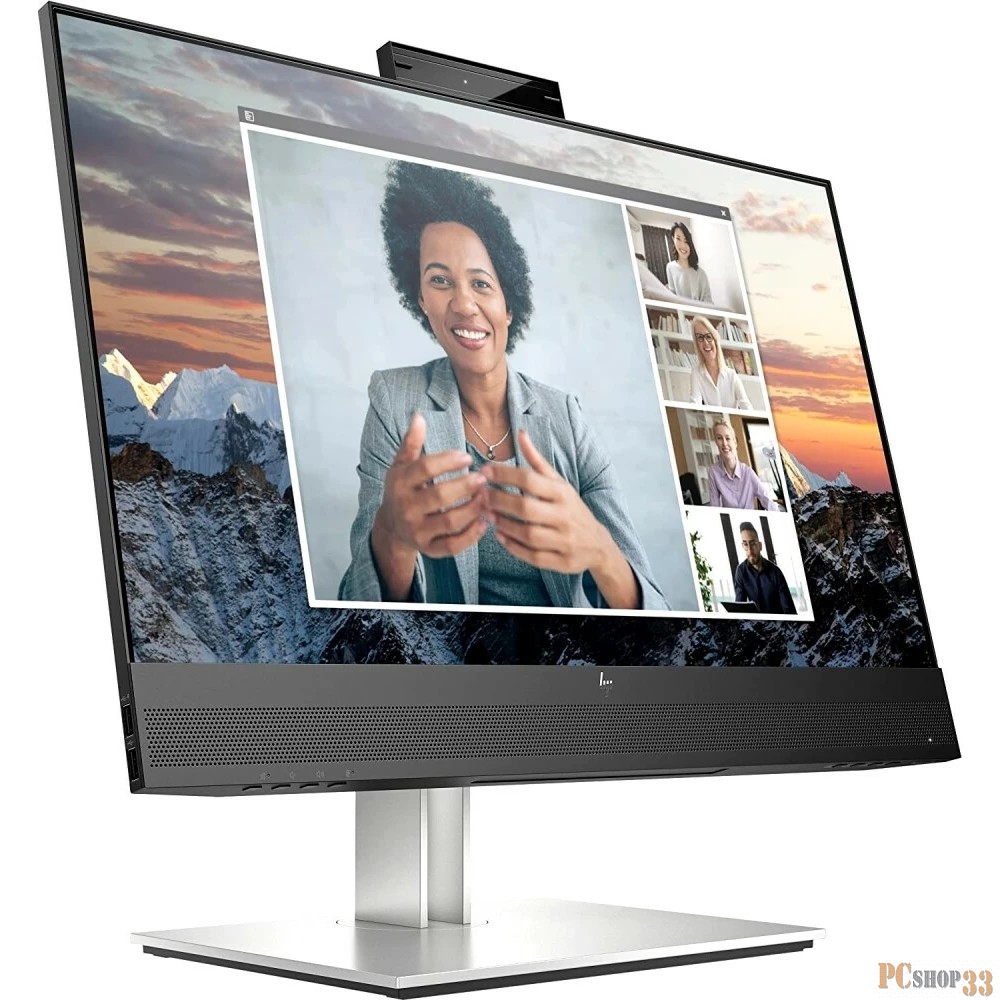 Монитор HP E24m G4 Conferencing FHD Monitor 23.8 (1920 x 1080), IPS, 178/178, 5мс, 300nit, DP/DPout/HDMI, 5USB, Audio, cam/mic, LTSP, 1y