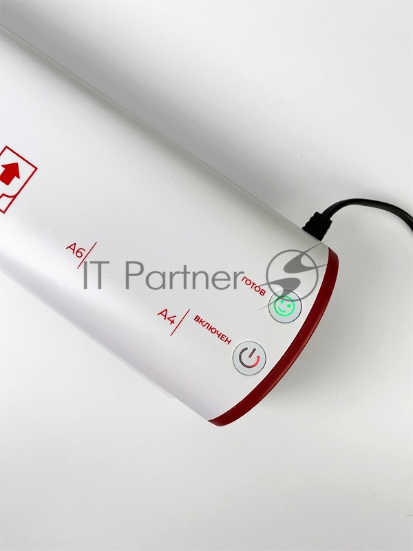 Ламинатор Heleos ЛМ-А4МБК белый/красный A4 (75-125мкм) 30см/мин (2вал.) хол.лам. лам.фото