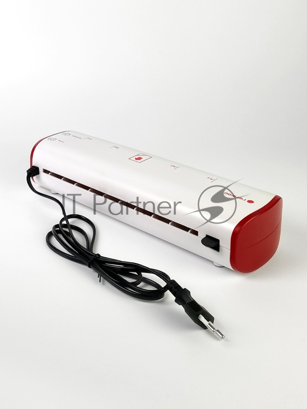 Ламинатор Heleos ЛМ-А4МБК белый/красный A4 (75-125мкм) 30см/мин (2вал.) хол.лам. лам.фото