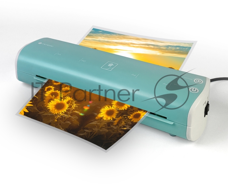 Ламинатор Heleos ЛМ-А4МСБ синий/белый A4 (75-125мкм) 30см/мин (2вал.) хол.лам. лам.фото