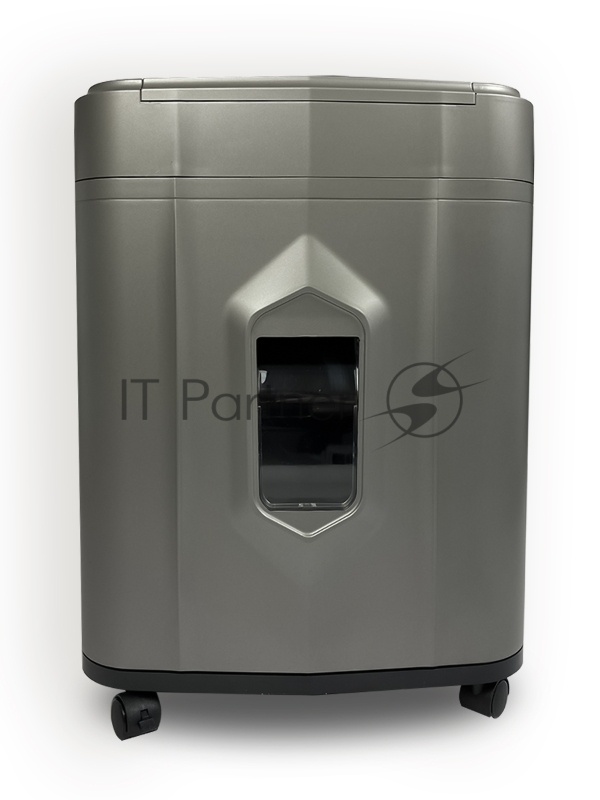 Шредер Heleos АП23-5 серый/серебристый с автоподачей (секр.P-5) фрагменты 145лист. 23лтр. скрепки скобы пл.карты