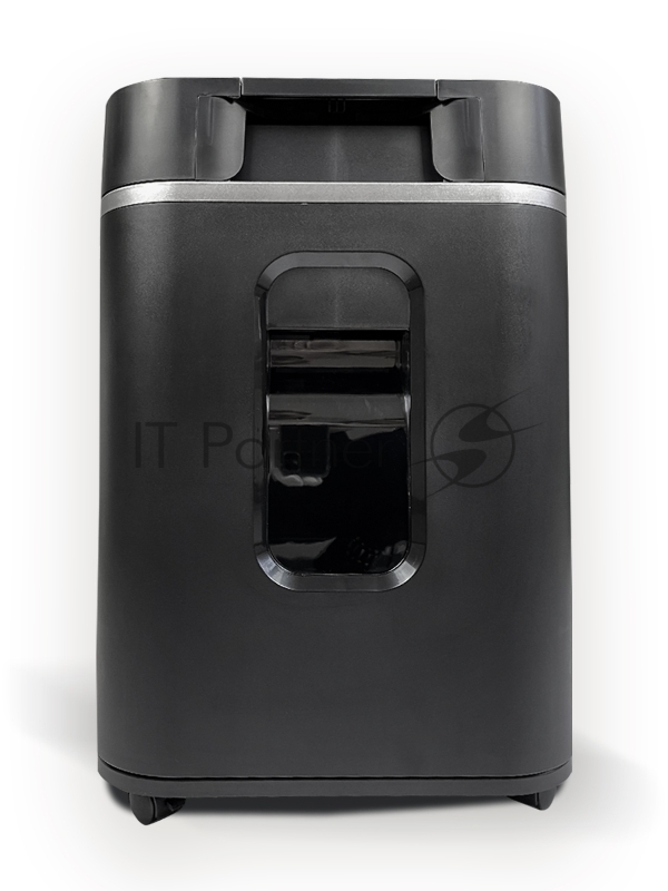 Шредер Heleos АП37-4 черный/серебристый с автоподачей (секр.P-4) фрагменты 220лист. 37лтр. скрепки скобы пл.карты