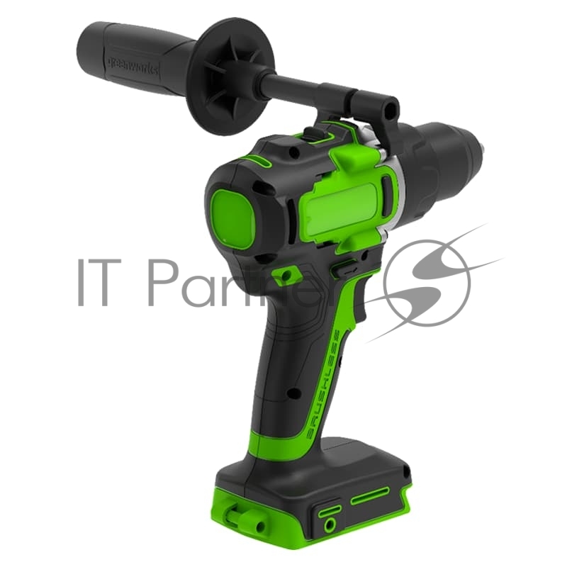 Дрель-шуруповерт аккумуляторная (3707507) GreenWorks GD24DD90, 24V, 90 Нм, бесщеточная, без АКБ и ЗУ