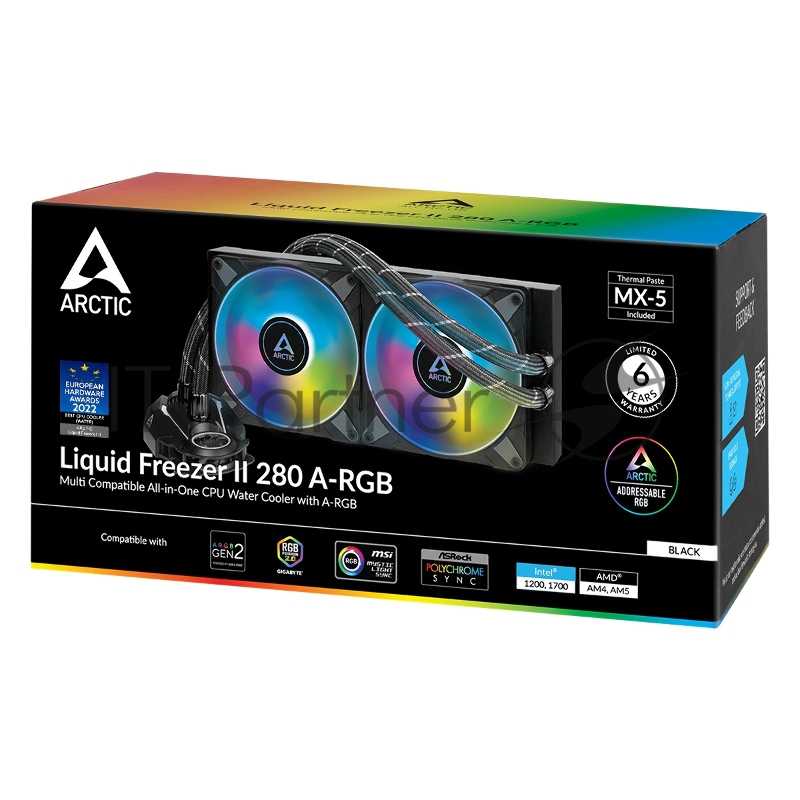 Система водяного охлаждения Arctic Liquid Freezer II-280 A-RGB Black Multi Compatible All-In-One CPU Water Cooler (ACFRE00106A)
