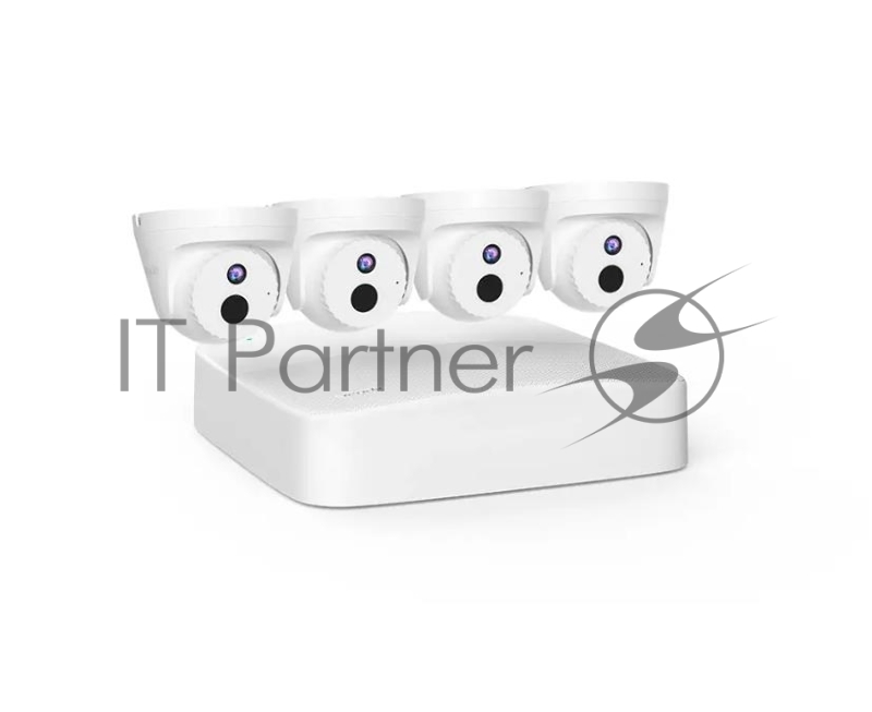 Комплект видеобезопасности Tenda IC7-PRS 4-канальный PoE HD