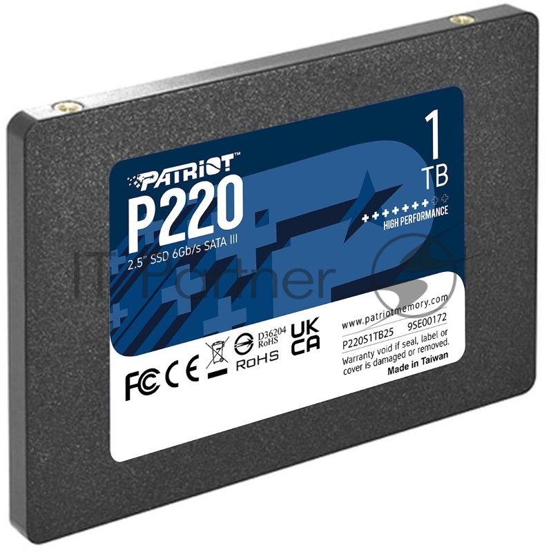 Накопитель SSD Patriot SATA III 1Tb P220S1TB25 P220 2.5