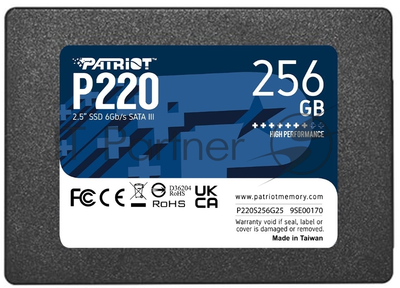 Накопитель SSD Patriot SATA III 256Gb P220S256G25 P220 2.5