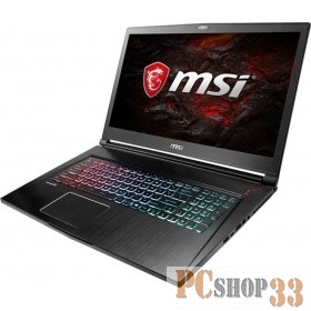 Ноутбук MSI GS73VR 7RF-437RU (Core i7 7700HQ-2.80ГГц, 16ГБ, 256+2000ГБ, GFGTX1060, LAN, WiFi, BT, WebCam, 17.3 1920x1080, W10 H), черный