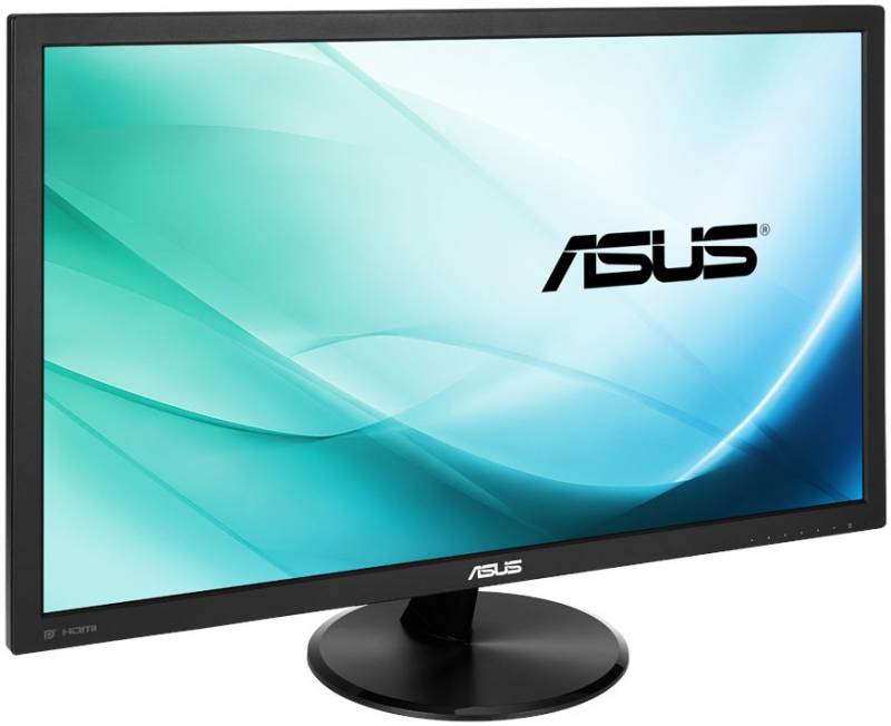 Монитор Asus 23.6 VP247H черный TN+film LED 16:9 DVI HDMI M/M матовая 00:1 250cd 1920x1080 D-Sub FH
