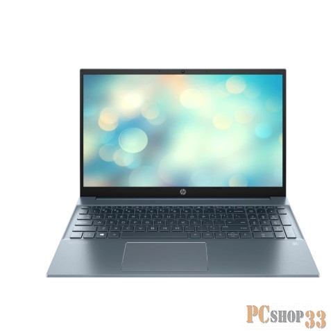 Ноутбук HP Pavilion 15-eh1094ur 15.6(1920x1080 IPS)/AMD Ryzen 5 5500U(2.1Ghz)/16384Mb/512PCISS Radeon Integrated Graphics/Cam/BT/WiFi/war 1y/Fog Blue /DOS + fingerprint, RU kbd