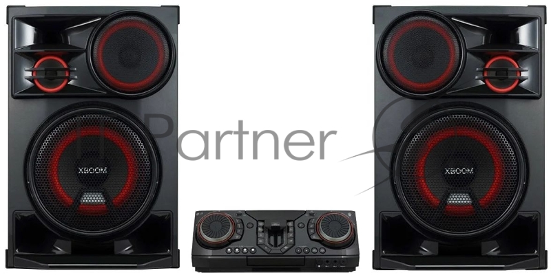 Минисистема LG CL-98+NL-98 X-BOOM 3500Вт/Разноцветная подсветка/Функция караоке/Вокальные эффекты/Multi Bluetooth/Беспроводное объединение устройств Party Link/состоит из 2 коробок