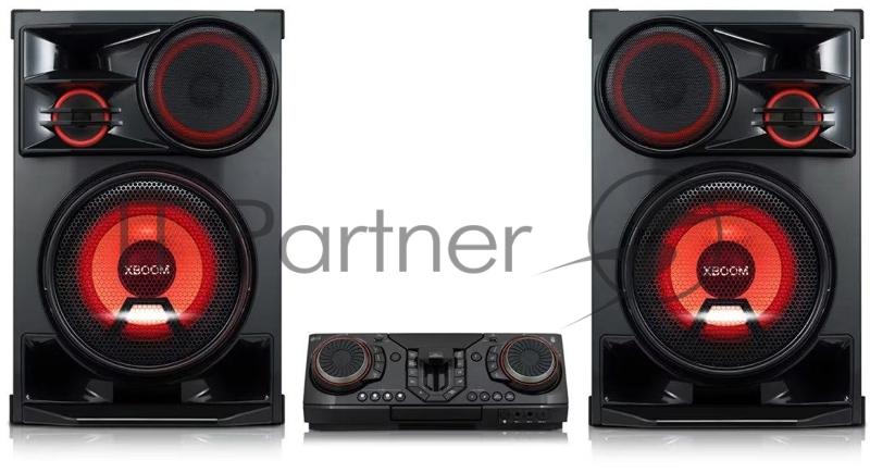 Минисистема LG CL-98+NL-98 X-BOOM 3500Вт/Разноцветная подсветка/Функция караоке/Вокальные эффекты/Multi Bluetooth/Беспроводное объединение устройств Party Link/состоит из 2 коробок