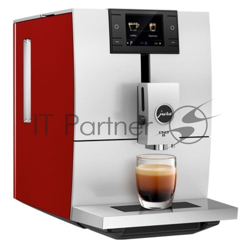Кофемашина Jura/ 15 бар, 10 степеней помола, серебристый/красный