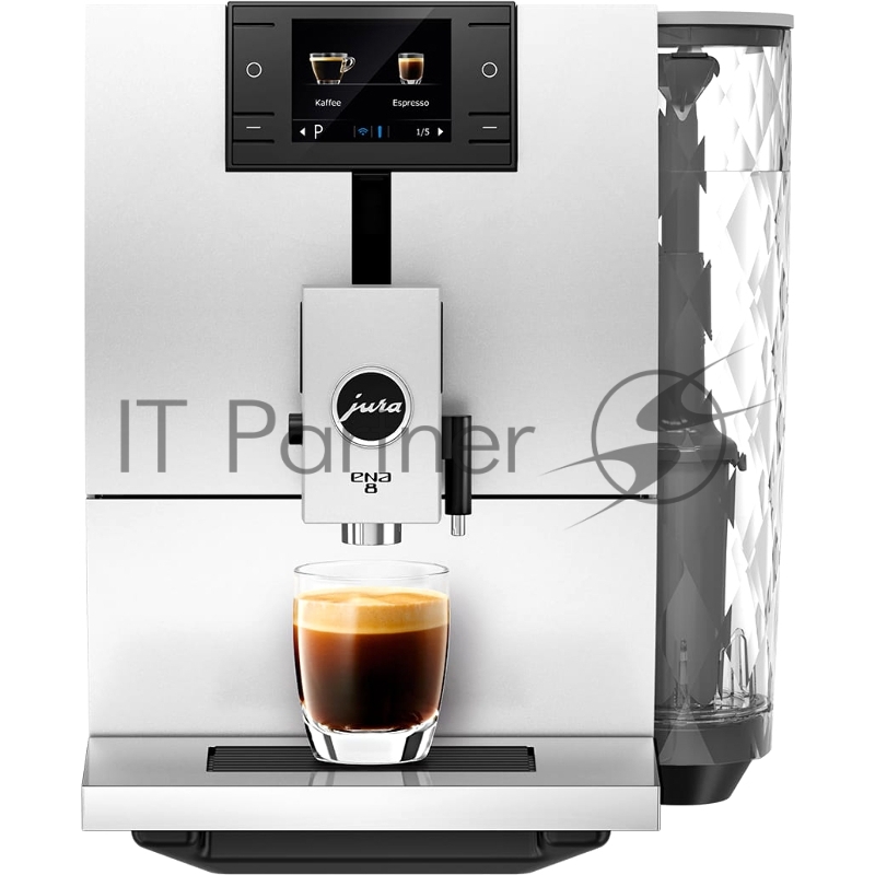 Кофемашина Jura/ 15 бар, 10 степеней помола, серебристый/красный