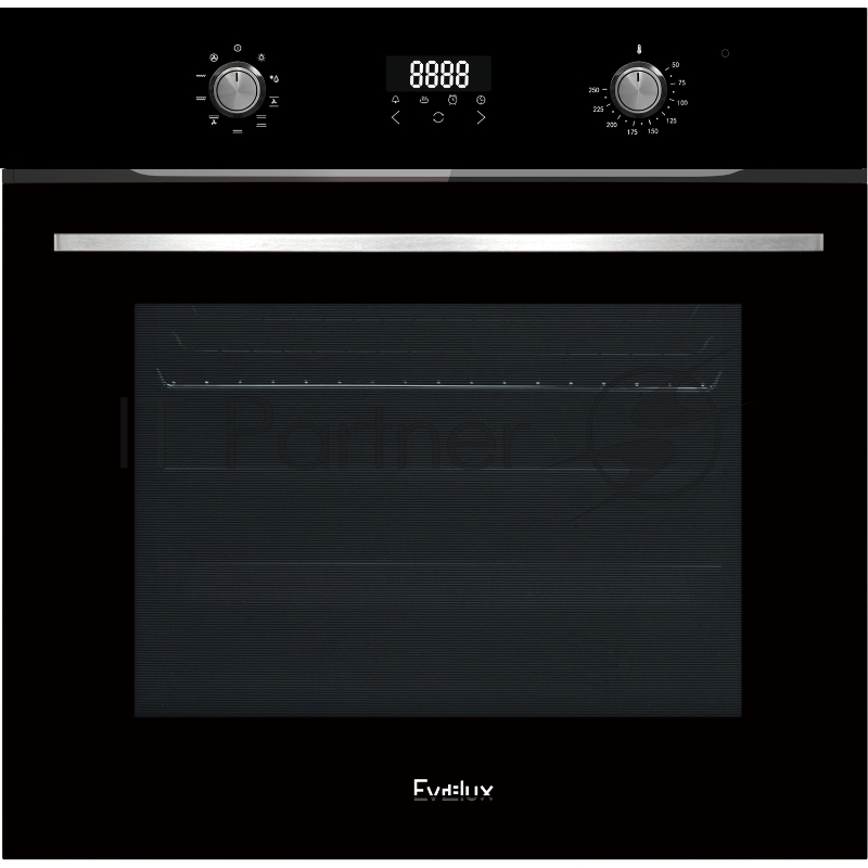 Встраиваемый электрический духовой шкаф EO 635 PB, черное стекло