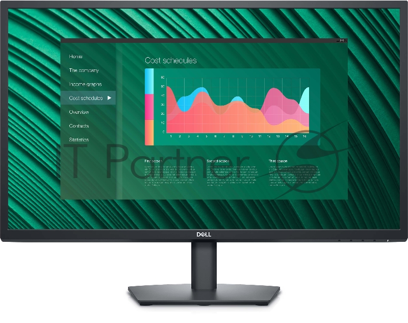 Монитор/ DELL E2723H 27 1920x1080, VA, 178/178, 8мс, 300nit, DP/VGA, noUSB, T, 1y, w/o euro cable